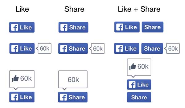 Facebook bottoni sociali 2013