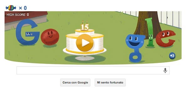 Google Doodle 15 anni