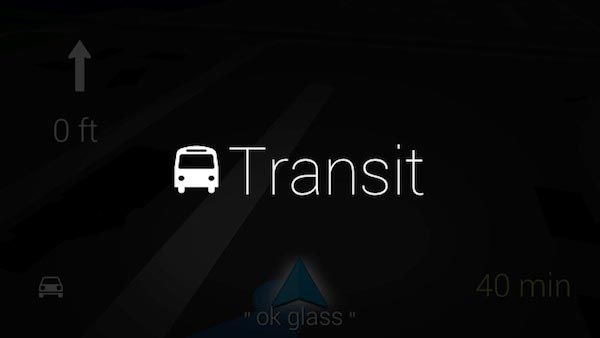 Google Glass Transit