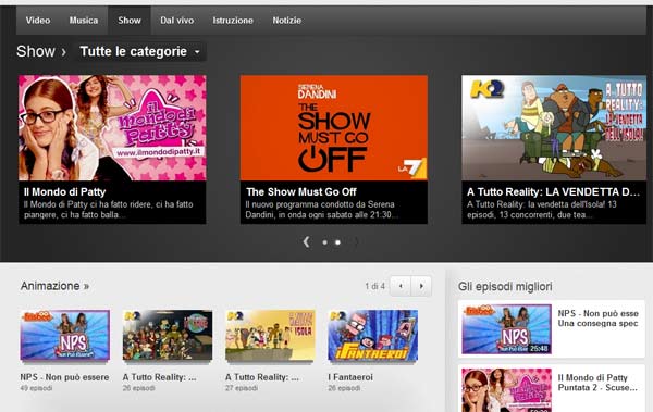 Google Youtube shadow