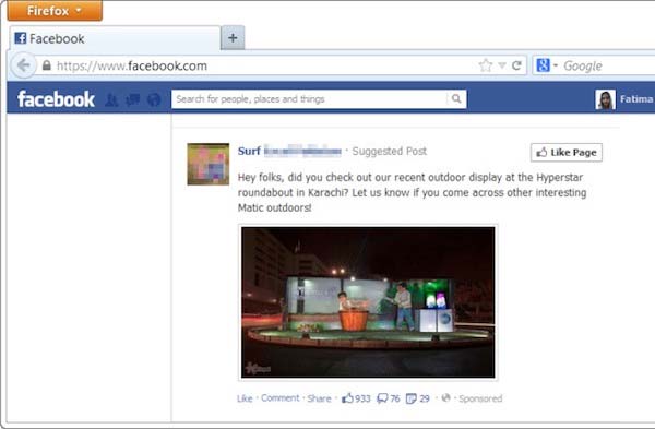 Remove Facebook Suggested Pages