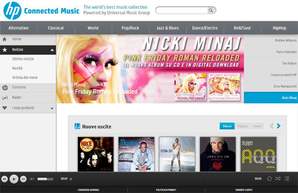 HP ha presentato Connected Music