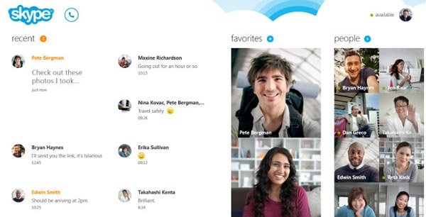 Skype Windows 8