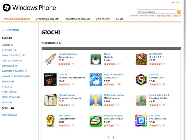 Windows Phone Market