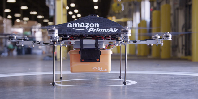Amazon Prime Air, consegne in meno di 30 minuti con robot volanti