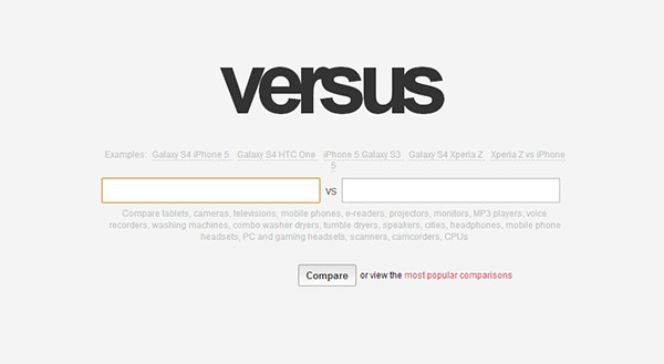 Versus punta a diventare la Wikipedia dei confronti tra dispositivi tecnologici