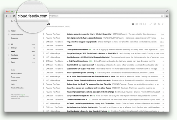 Feedly Cloud porta il lettore di feed sul web e prepara la migrazione da Google Reader