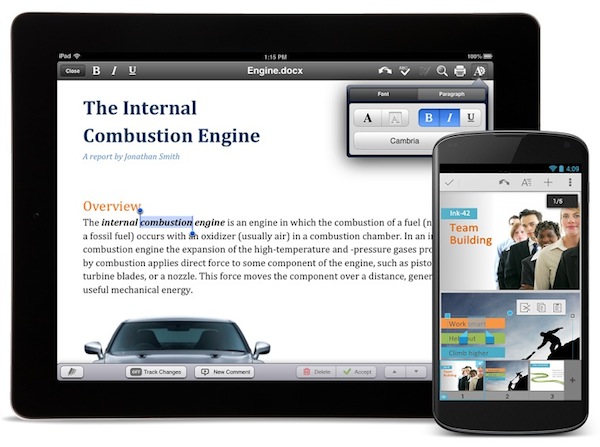 QuickOffice diventa gratuito su Android e iOS con 10 GB extra su Google Drive