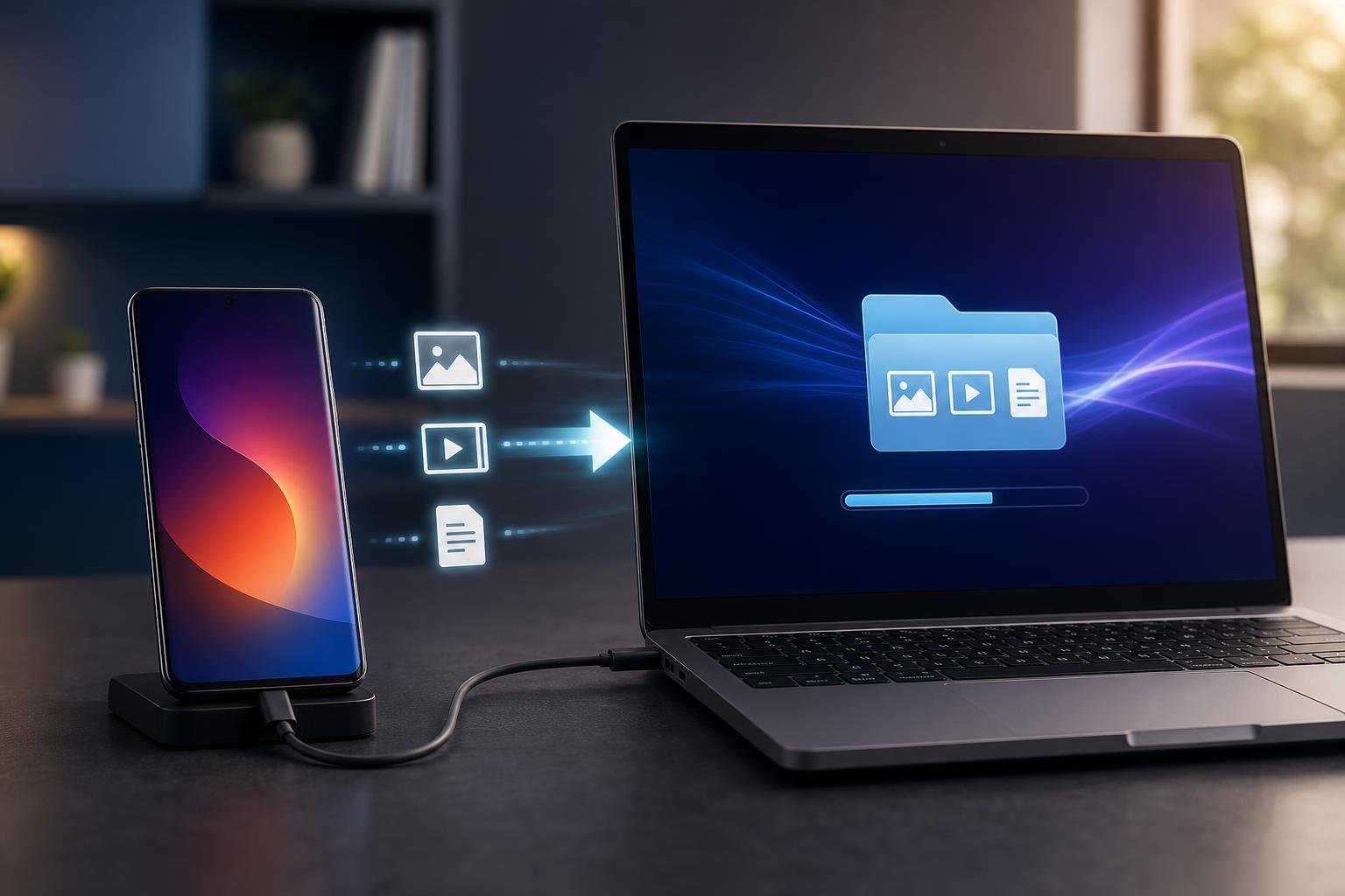 Come trasferire foto, video e documenti da uno smartphone LG al computer