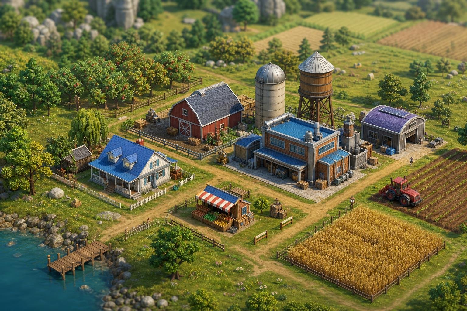 Come organizzare gli edifici produttivi in FarmVille per ottimizzare le risorse