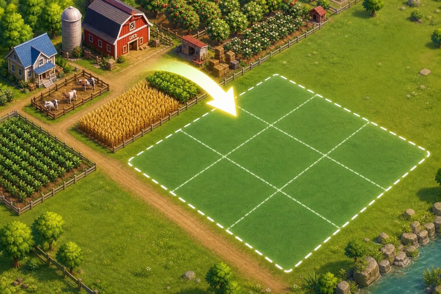 Come espandere la fattoria in FarmVille: terreni, requisiti e gestione dello spazio