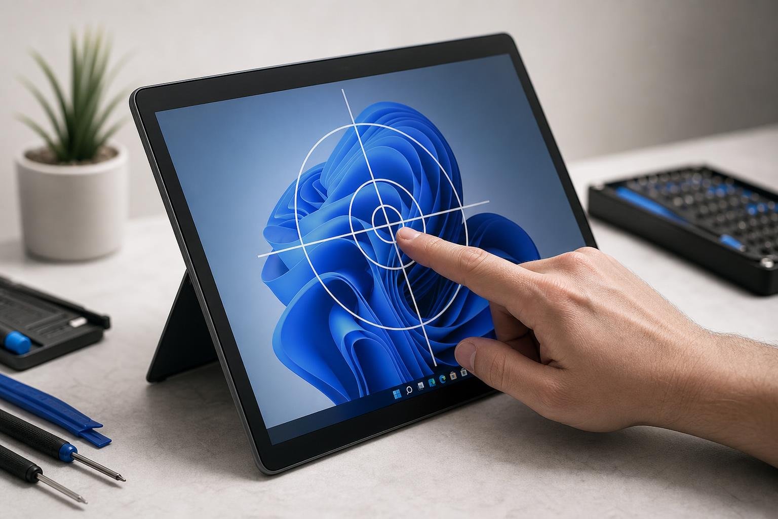 Come calibrare e risolvere i problemi del touchscreen su un tablet Windows