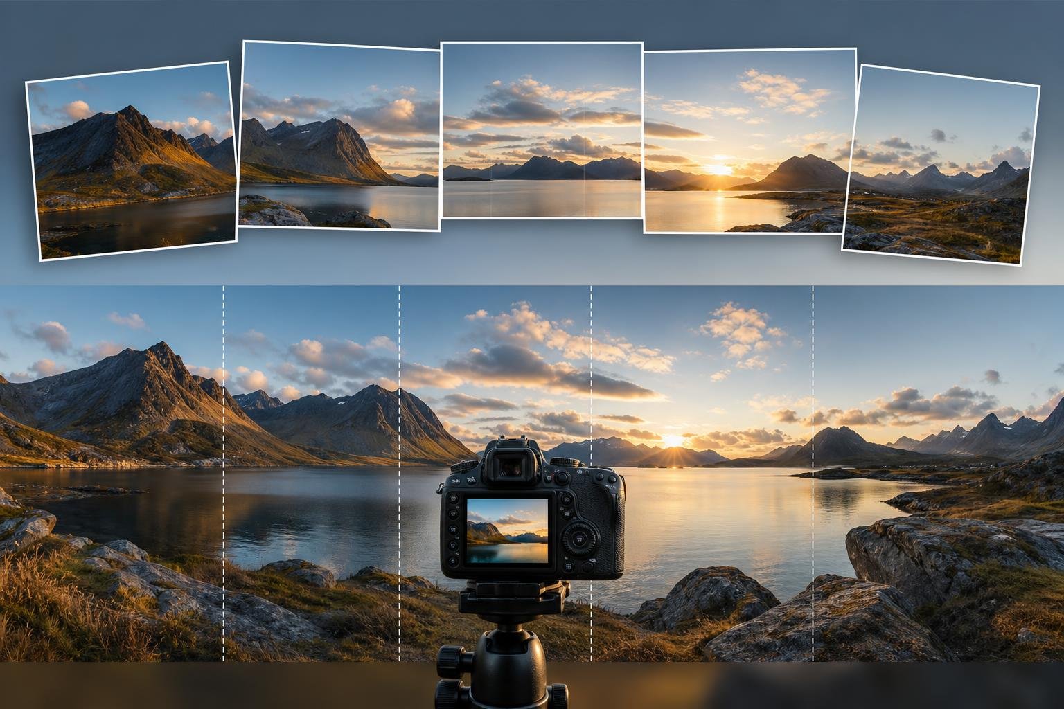 Come creare un’immagine panoramica unendo più fotografie