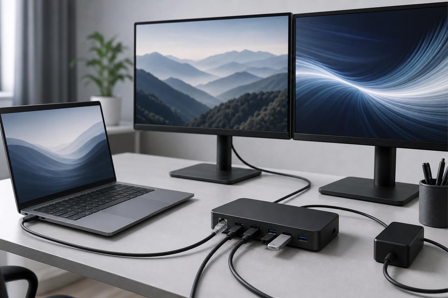 Come collegare un Ultrabook a una docking station USB-C: monitor, rete, periferiche e ricarica