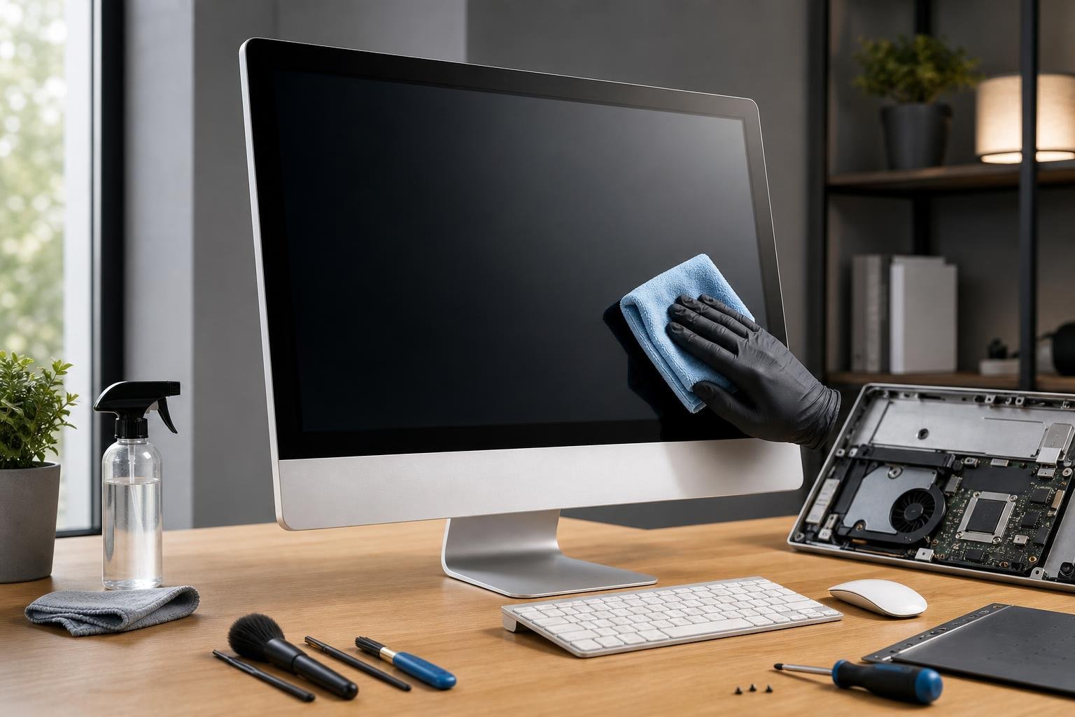 Come pulire e manutenere un PC All-in-One senza danneggiare schermo e componenti