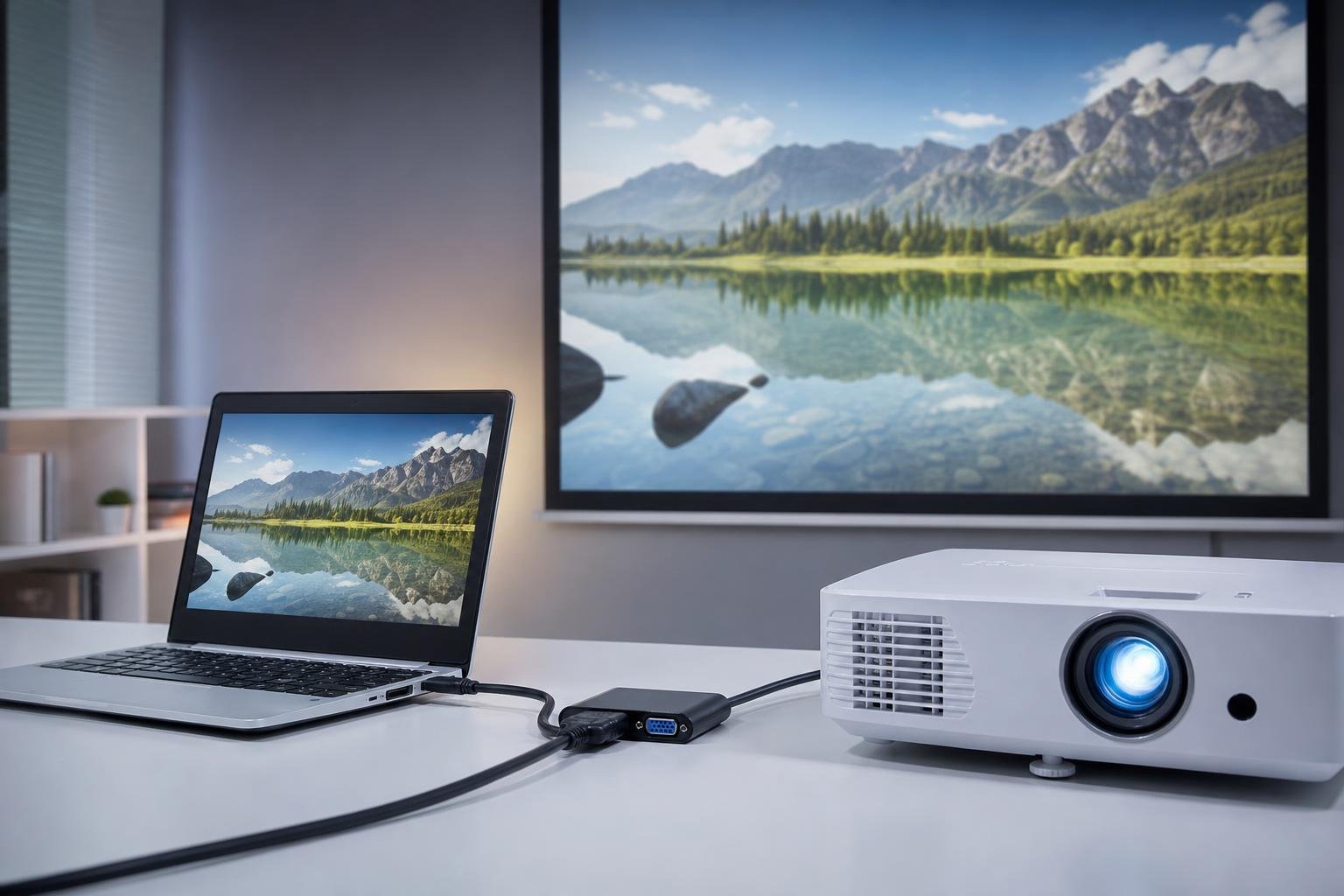 Come collegare un netbook a una TV o a un proiettore e configurare audio e risoluzione