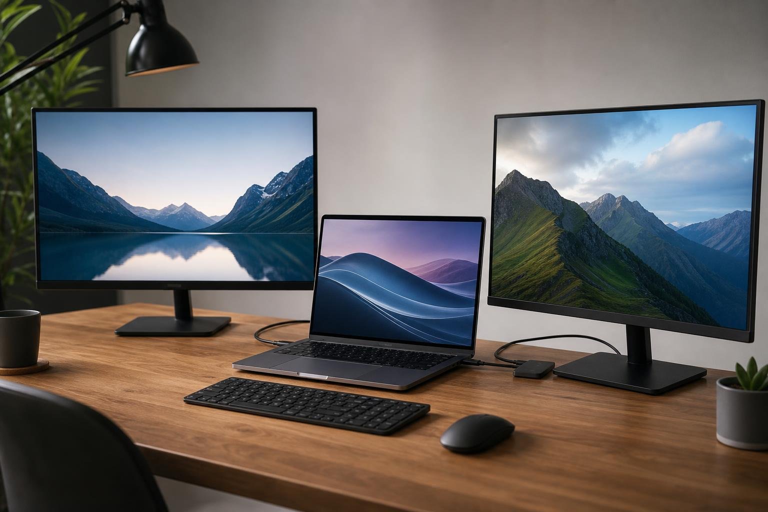 Come configurare un notebook per lavorare con due monitor e gestire correttamente risoluzione e schermi