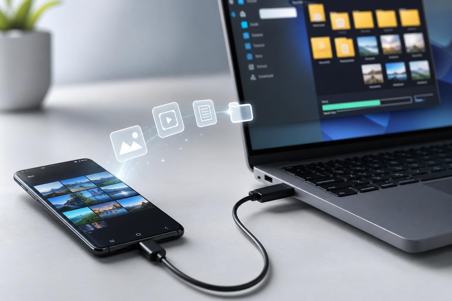 Come trasferire foto e file da un Samsung Galaxy a un computer tramite USB