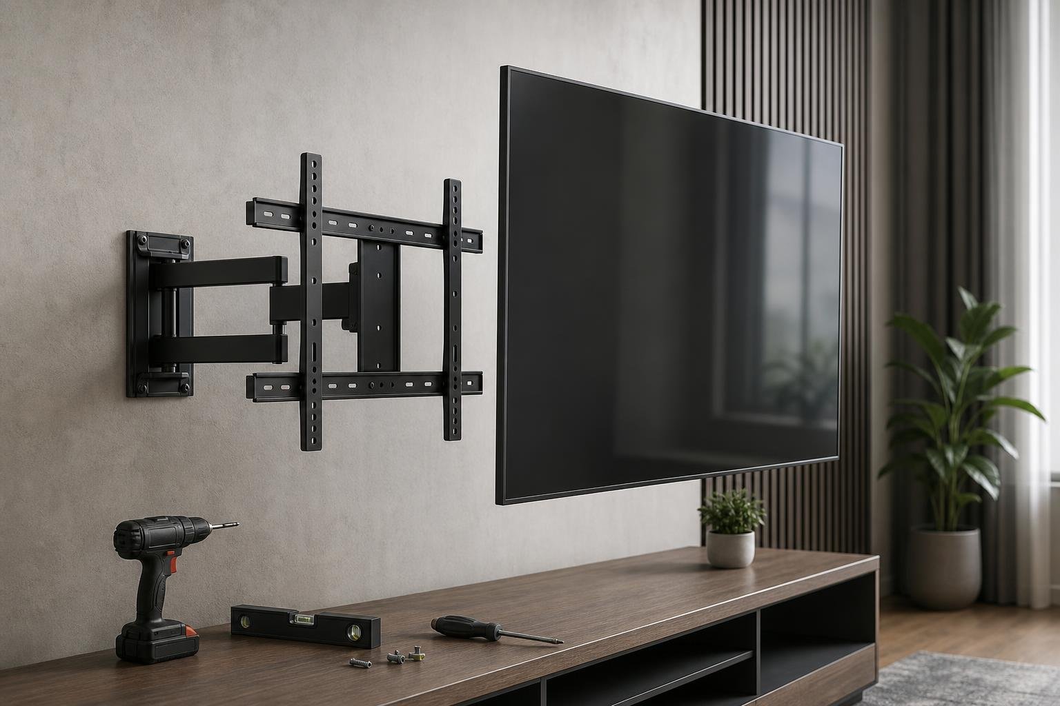 Come fissare un TV LED alla parete: scelta della staffa, installazione e sicurezza