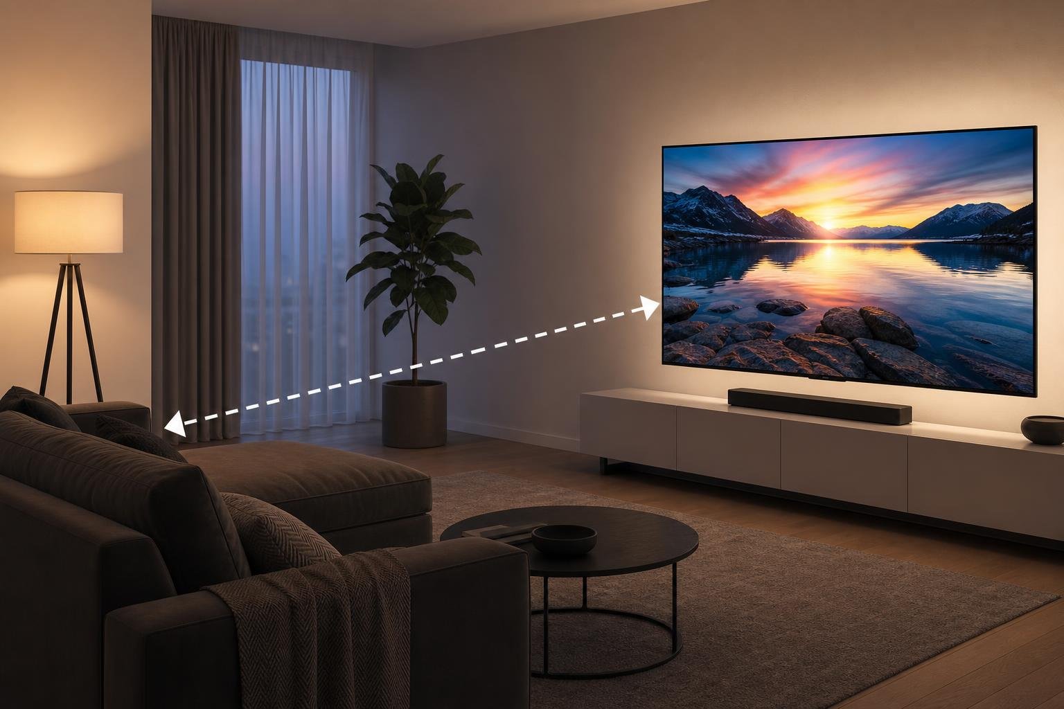 Come scegliere la dimensione giusta di un TV LED in base alla distanza di visione