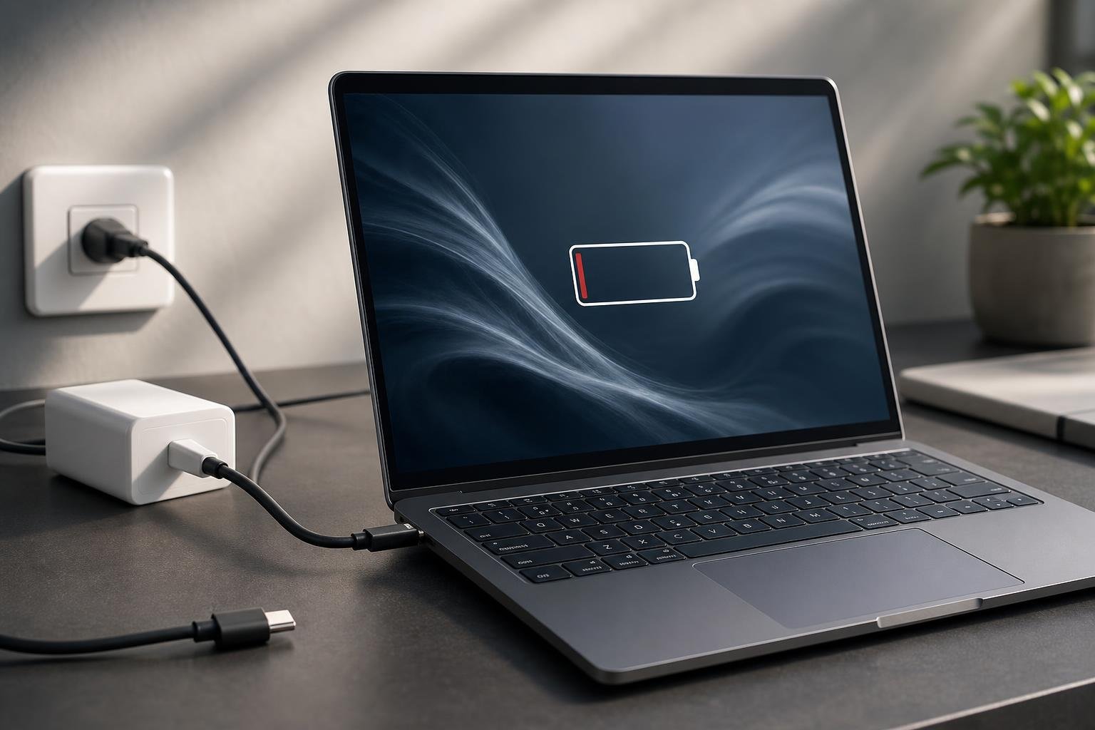 Ultrabook Windows che non carica la batteria: controlli su alimentatore, porta USB-C e impostazioni