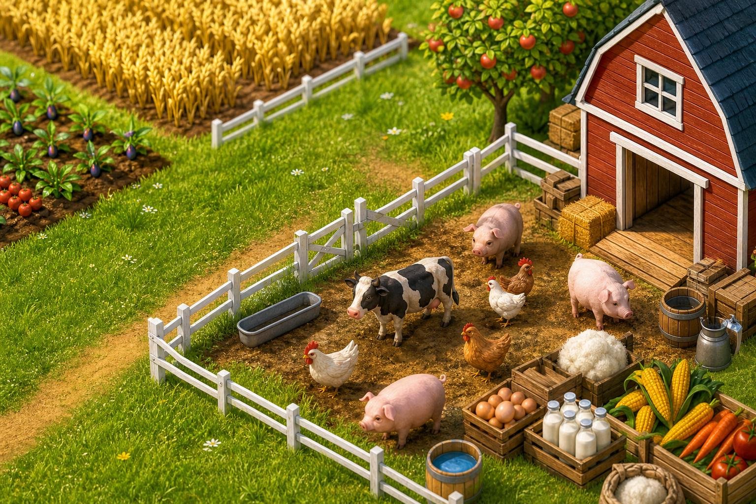 Come allevare gli animali in FarmVille e raccogliere i prodotti nel modo più efficiente