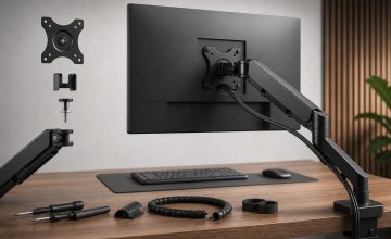 Come scegliere e installare un braccio per monitor: compatibilità VESA, peso, regolazioni e gestione dei cavi