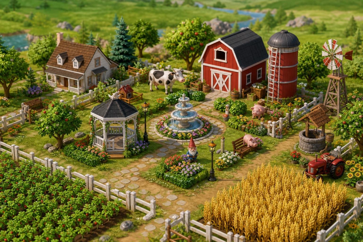 Come organizzare decorazioni e oggetti estetici in FarmVille senza sprecare spazio