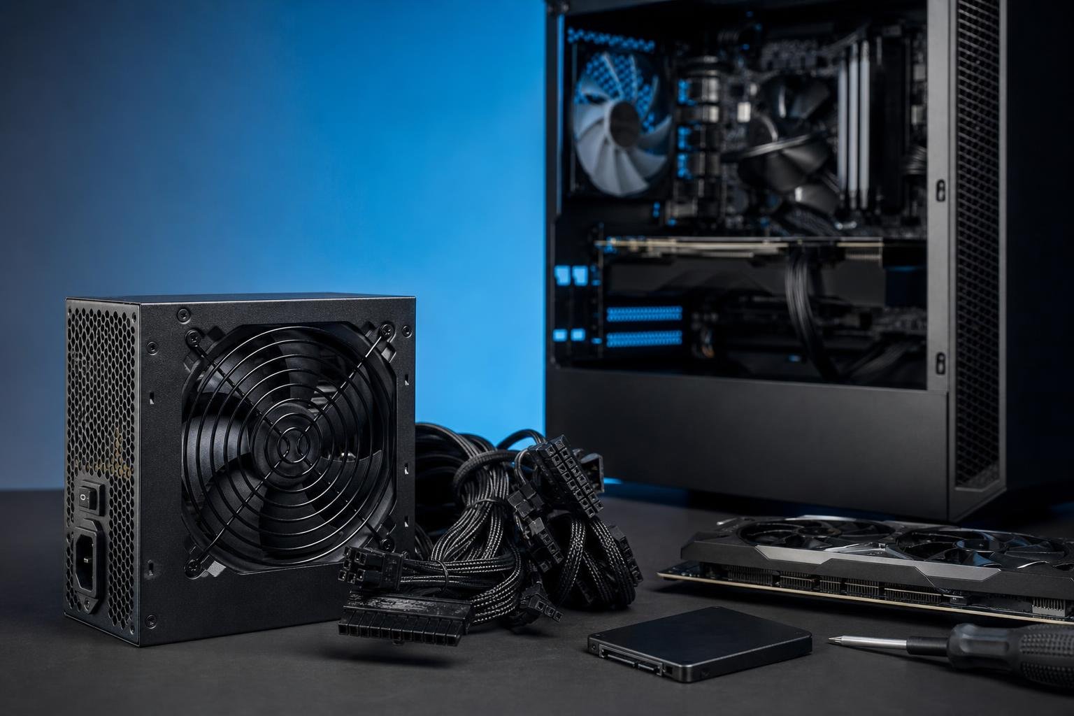 Come scegliere l’alimentatore per un PC desktop: potenza, efficienza e connettori