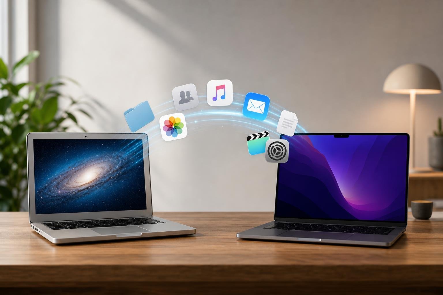 Come usare Assistente Migrazione per trasferire dati e account da un vecchio Mac a un MacBook