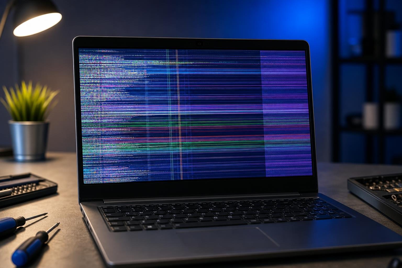 Schermo del notebook con sfarfallii, righe o colori strani: test e soluzioni